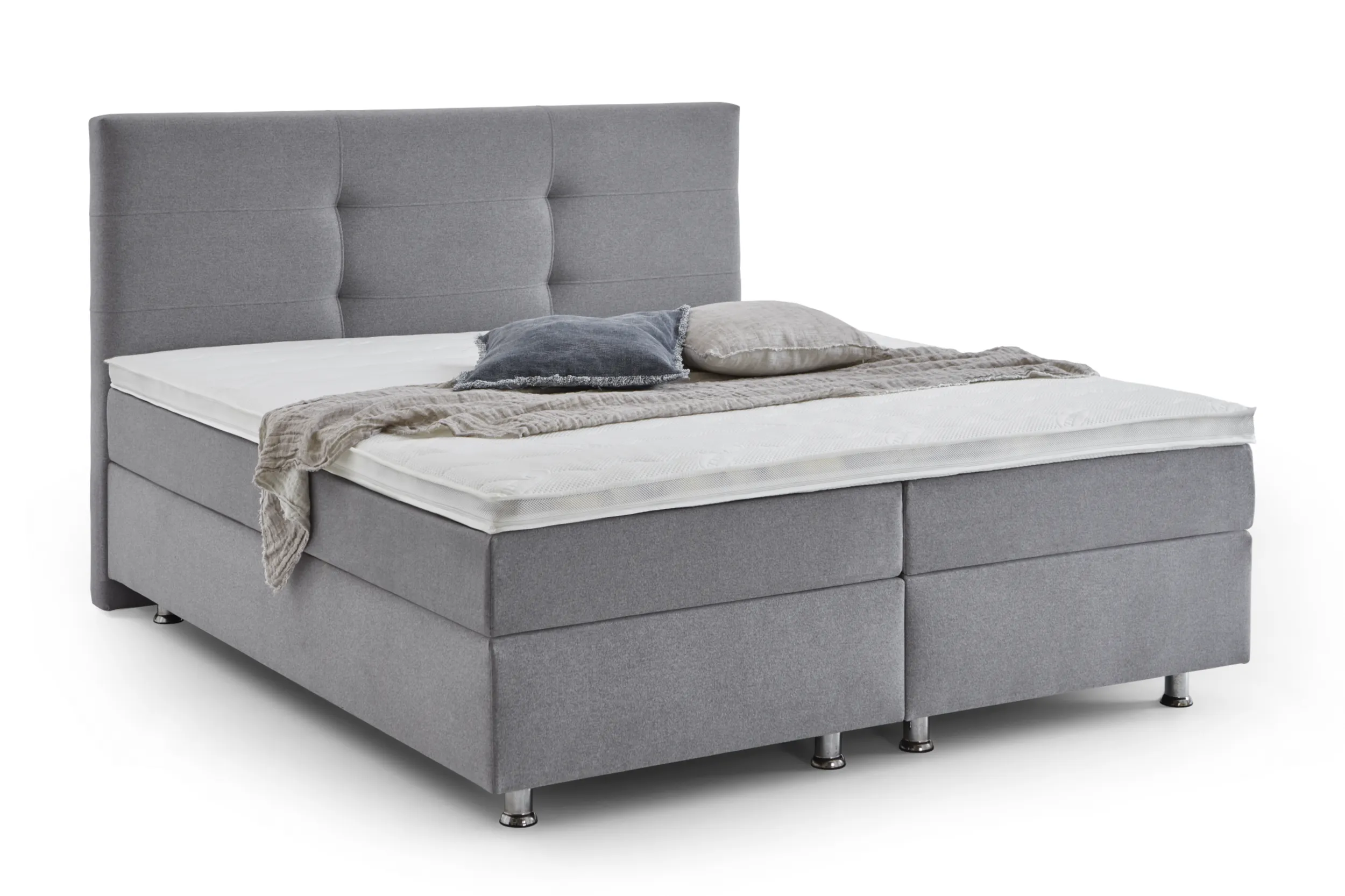 Boxspringbett Elissa_grau