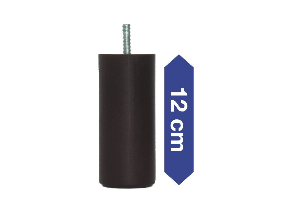 Holz rund wengefarben