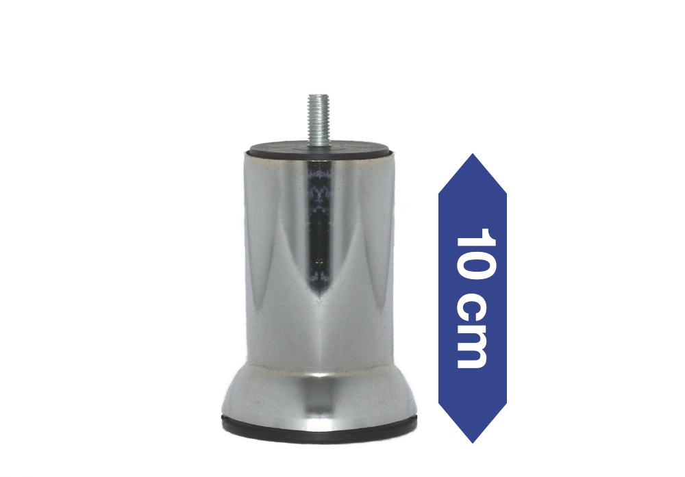 Stahl/Kunstst. rund verchromt